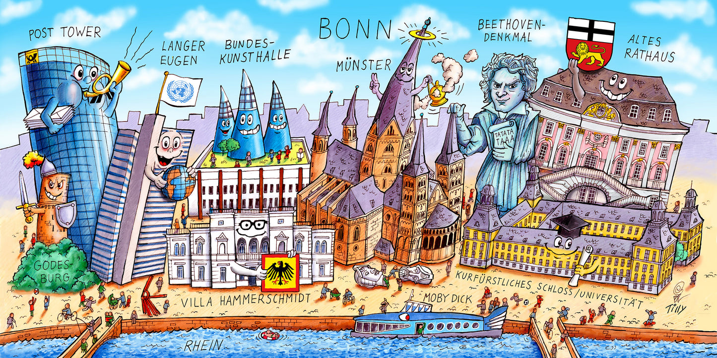 Jacques Tilly Bonn Stadtbild - Tasse Keramik