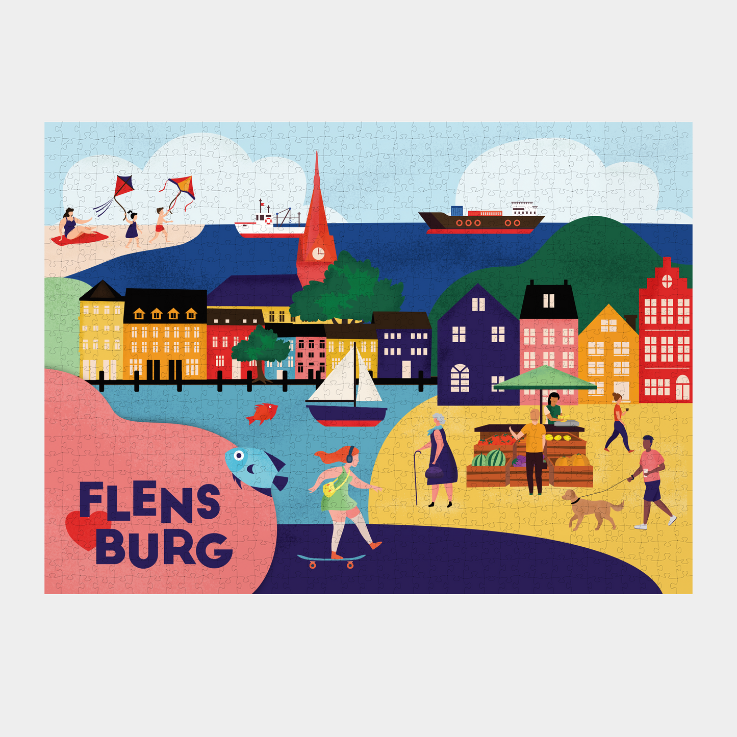 Flensburg Puzzle 1.000 Teile - Rike Mayer