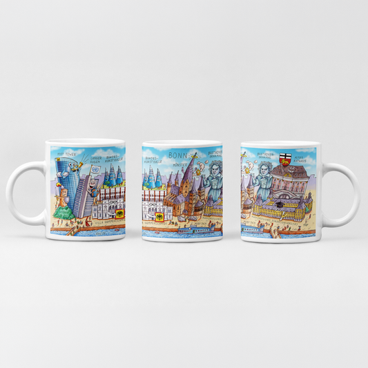 Jacques Tilly Bonn Stadtbild - Tasse Keramik