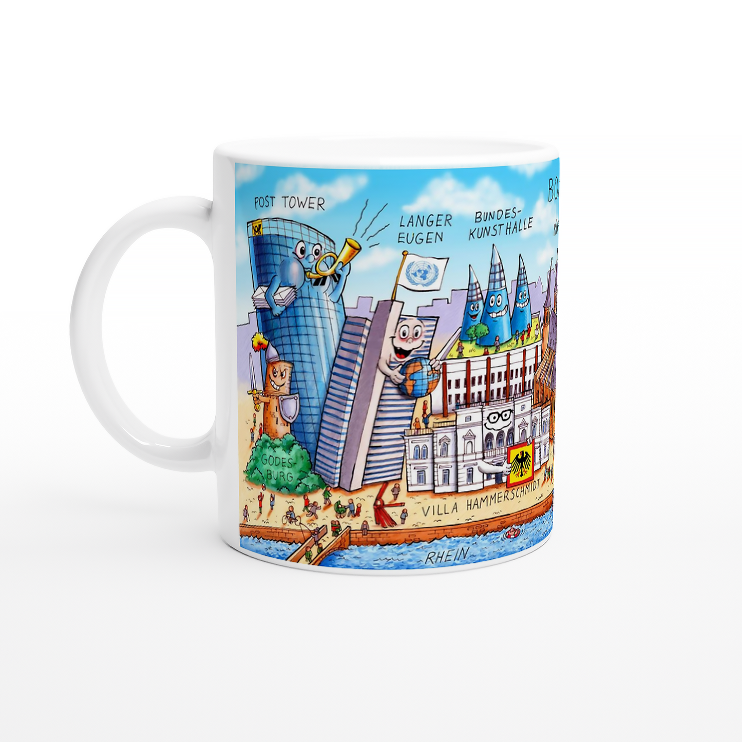 Jacques Tilly Bonn Stadtbild - Tasse Keramik