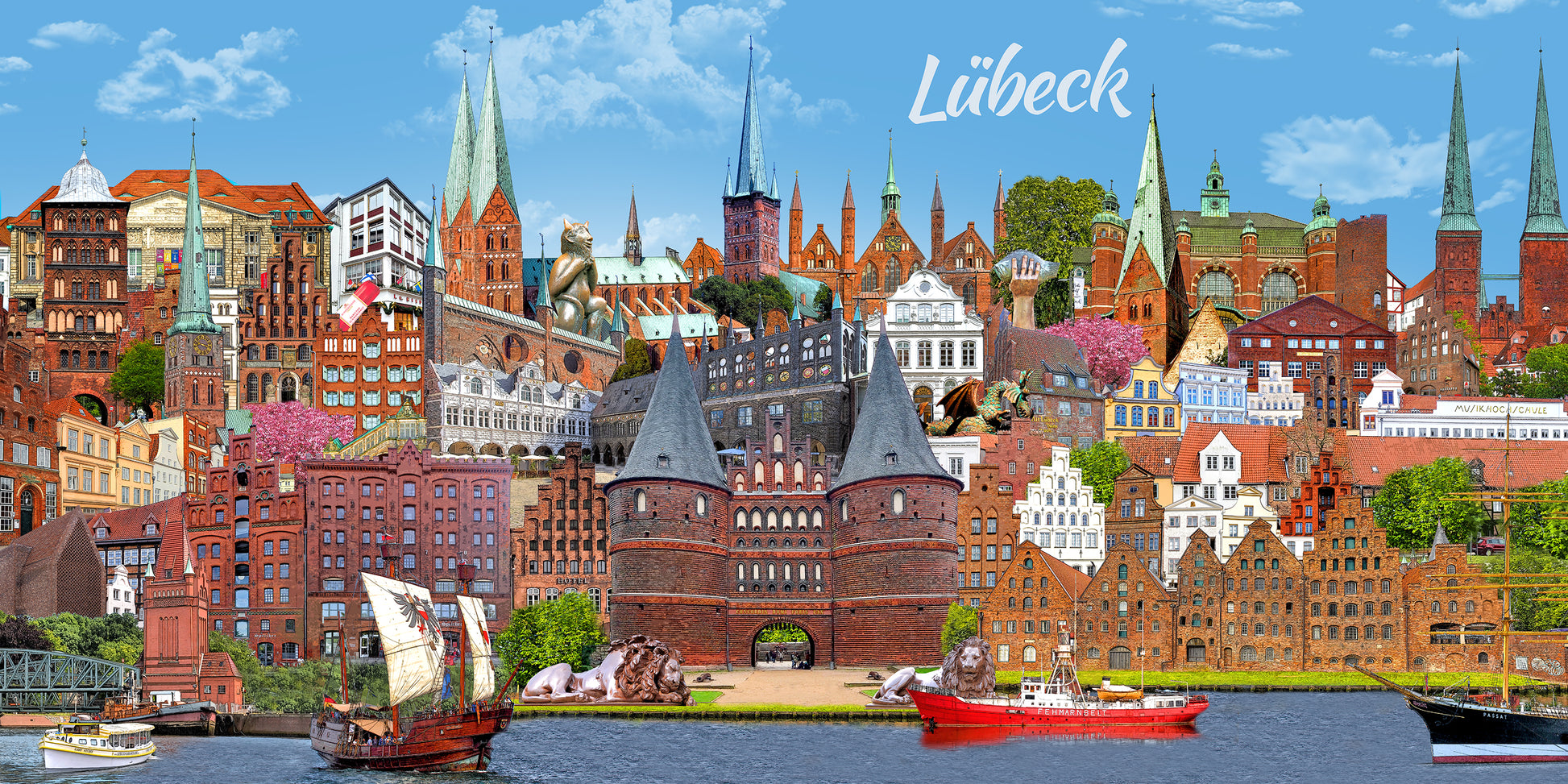 Lübeck Motiv als Geschenkidee für Nordlichter