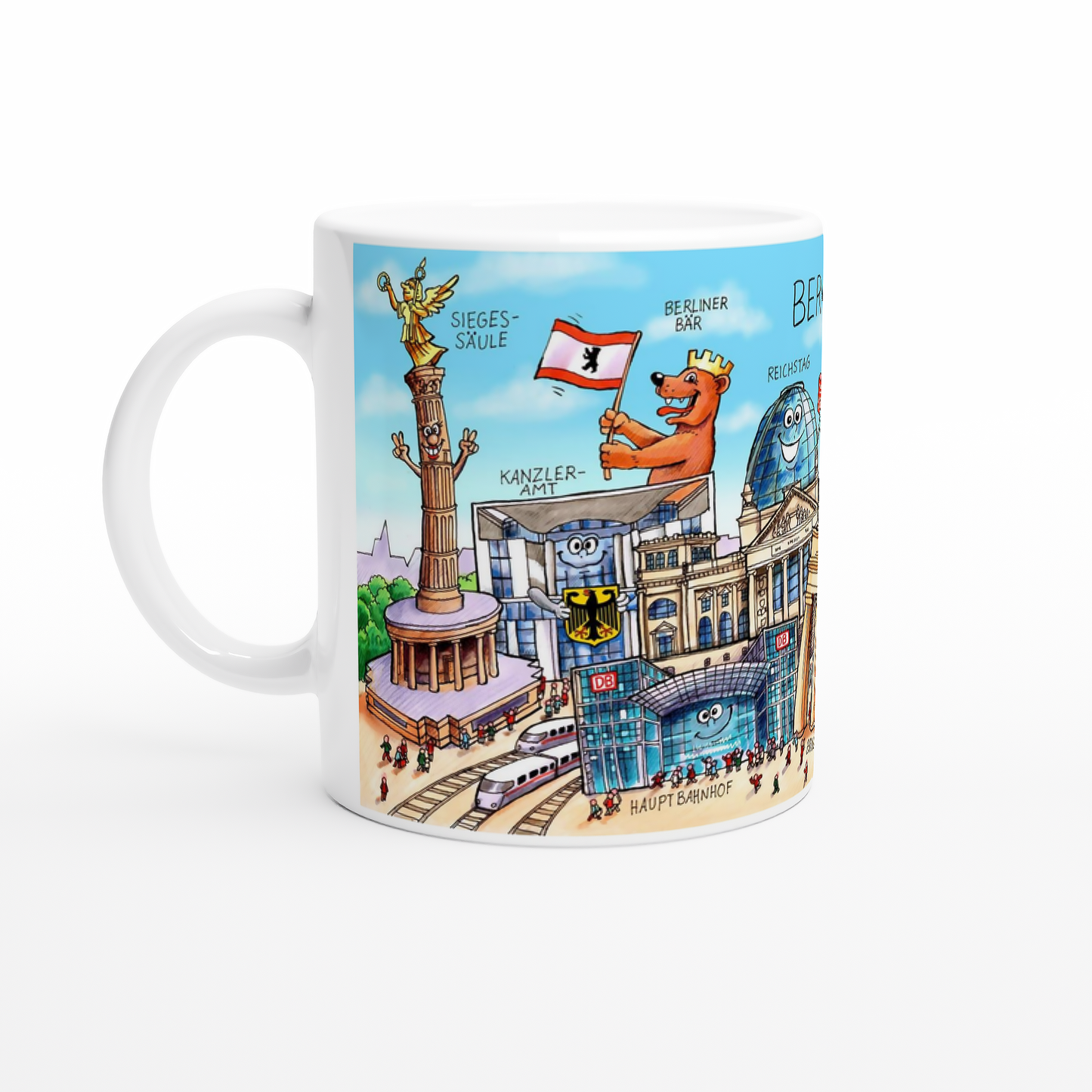 Humorvolle Hauptstadt Tasse als besondere Geschenkidee für Berlin Fans