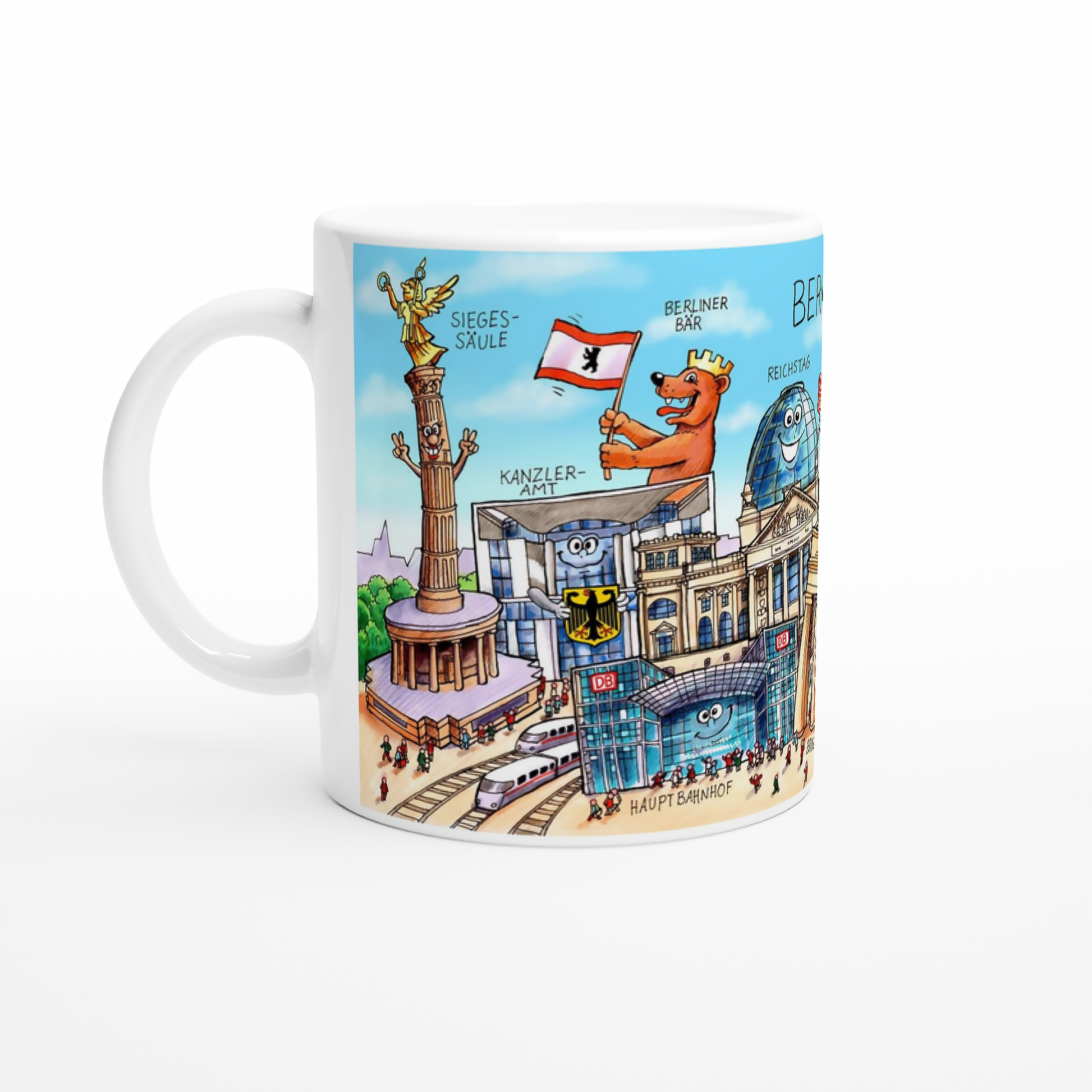 Humorvolle Hauptstadt Tasse als besondere Geschenkidee für Berlin Fans