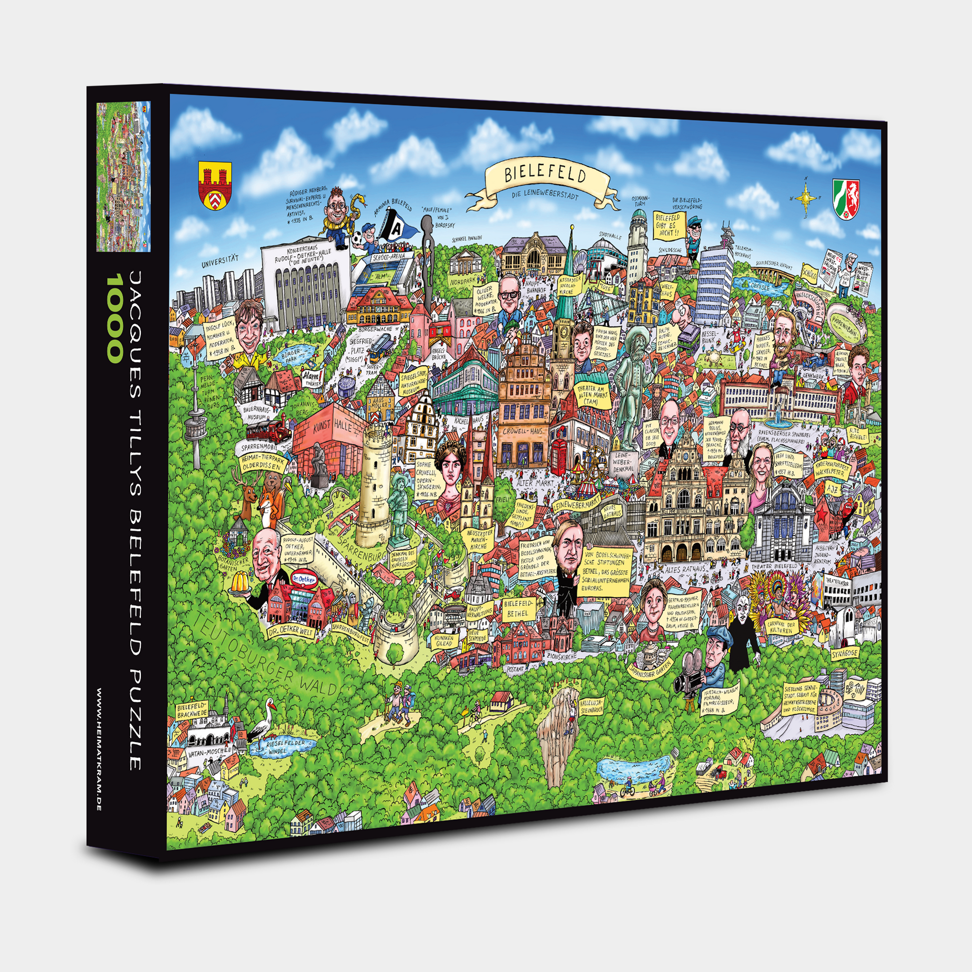 Jacques Tilly Bielefeld Puzzle 1000 Teile in der originalen Verpackung.