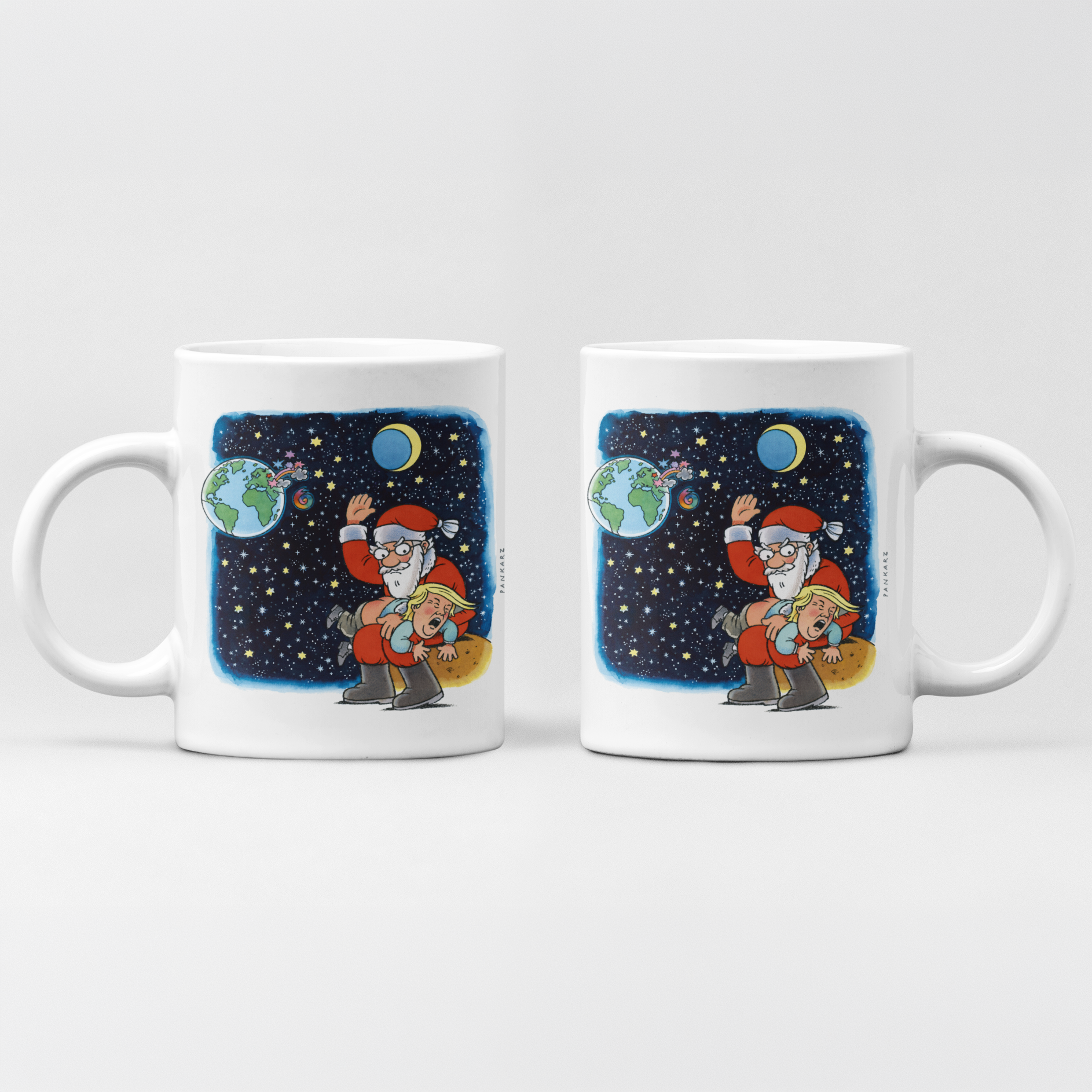 Lustige Keramiktasse mit politischem Statement für Büro und Zuhause