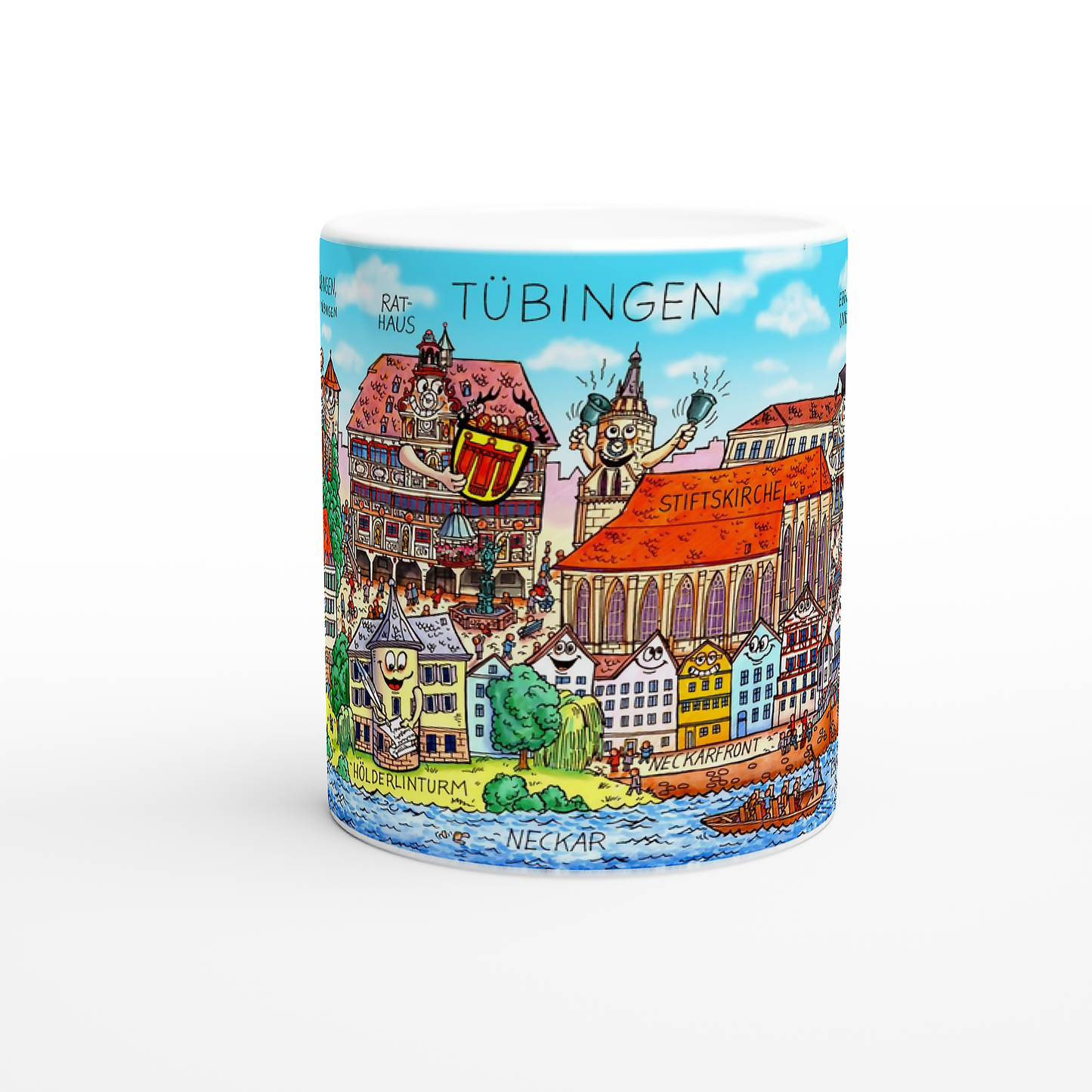 Tübingen Tasse als Geschenkidee: Kaffeetasse mit Eberhard Karls Universität.